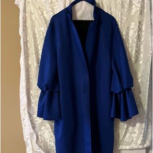 Beautiful royal blue suede knee length coat 😍